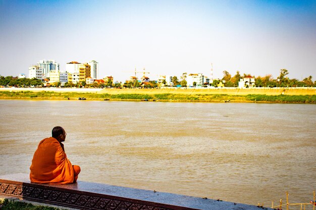 Una hermosa vista panorámica de la ciudad de Phnom Penh en Camboya