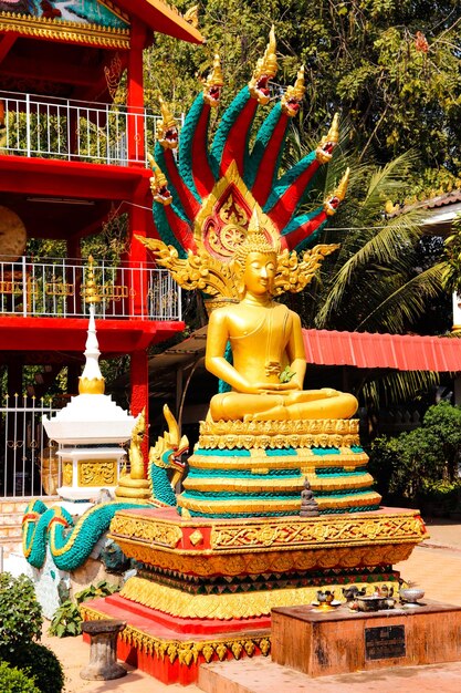 Una hermosa vista panorámica de la ciudad de Vientiane en Laos