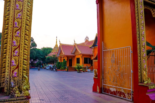 Una hermosa vista panorámica de la ciudad de Vientiane en Laos