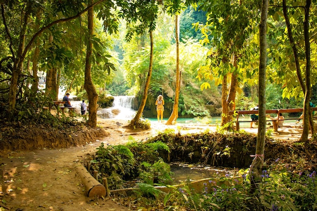 Una hermosa vista panorámica de la ciudad de Vientiane ubicada en Laos