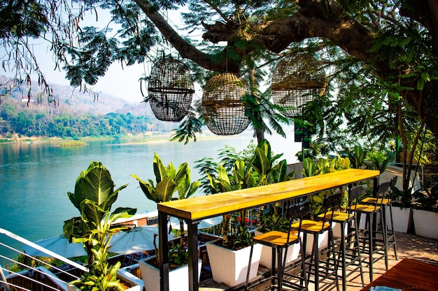 Una hermosa vista panorámica de la ciudad de Vientiane ubicada en Laos