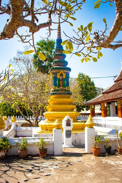 Una hermosa vista panorámica de la ciudad de Vientiane ubicada en Laos