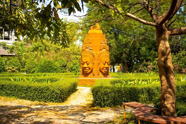 Una hermosa vista panorámica de Phnom Penh en Camboya