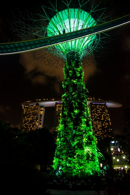 Una hermosa vista panorámica de Singapur