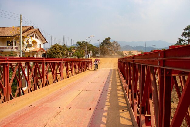 Una hermosa vista panorámica de Vang Vieng en Laos