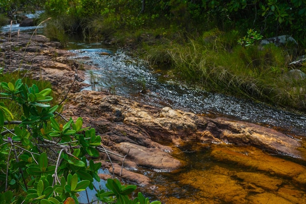 Una hermosa vista del Parque Chapada dos Veadeiros ubicado en Alto Paraiso Goias Brasil