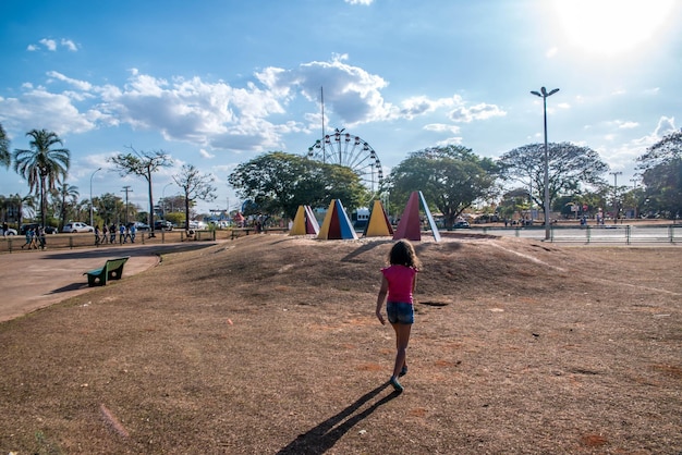 Una hermosa vista del parque de la ciudad ubicado en Brasilia Brasil