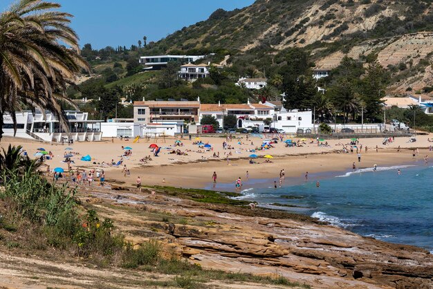 Hermosa vista de la playa de Luz en la región de Lagos