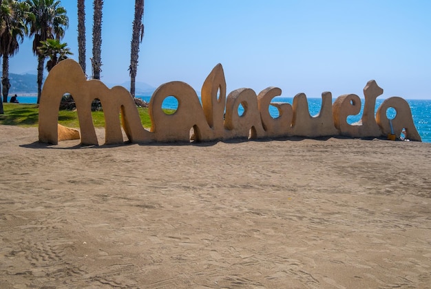 Foto hermosa vista de la playa de la malagueta durante el verano