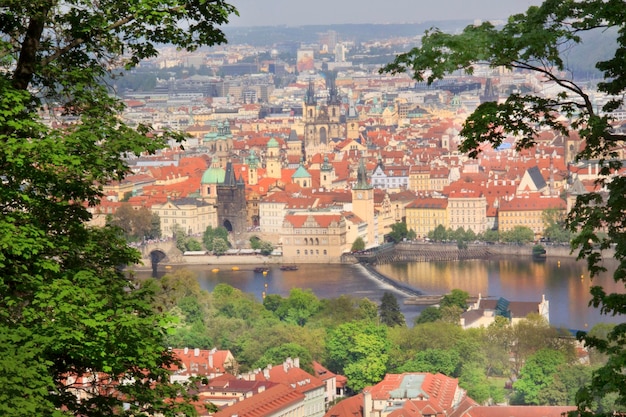 Hermosa vista Praga, República Checa