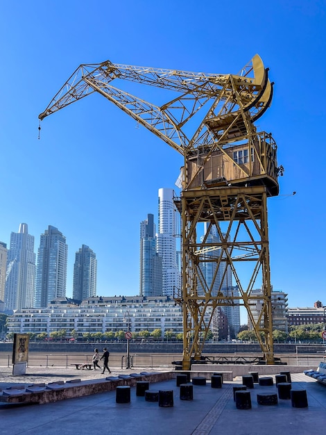 Hermosa vista de Puerto Madero en la ciudad de Buenos Aires Argentina