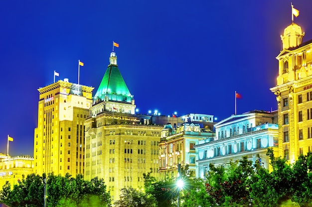 Hermosa vista de Shanghai - Bund o Waitan waterfront