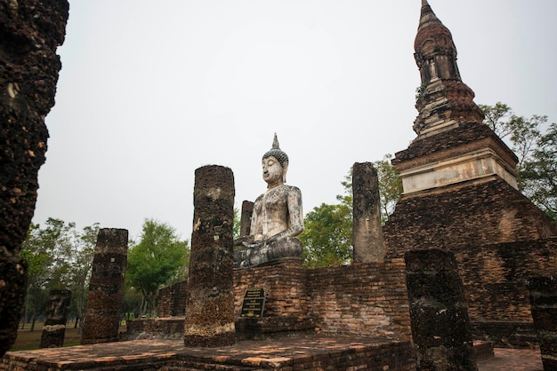 Una hermosa vista de Sukhothai en Tailandia