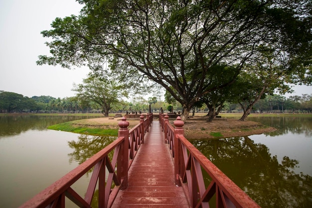 Una hermosa vista de Sukhothai en Tailandia