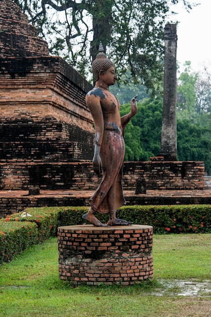 Una hermosa vista de Sukhothai en Tailandia