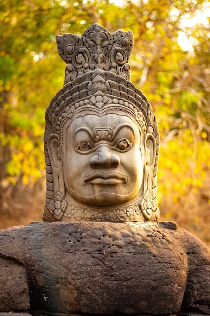 Una hermosa vista del templo de Angkor Wat ubicado en Siem Reap Camboya