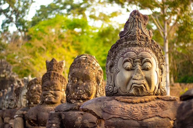 Una hermosa vista del templo de Angkor Wat ubicado en Siem Reap Camboya