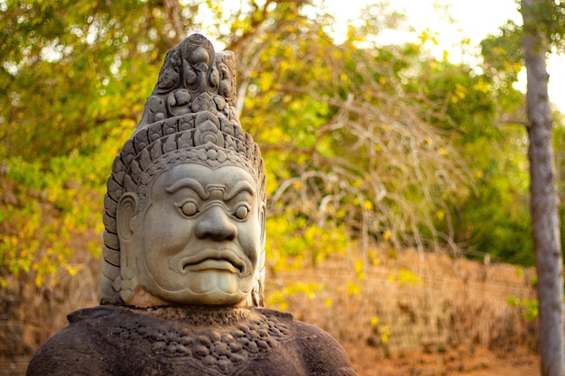 Una hermosa vista del templo de Angkor Wat ubicado en Siem Reap Camboya