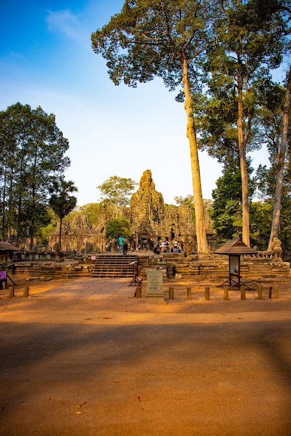 Una hermosa vista del templo de Angkor Wat ubicado en Siem Reap Camboya