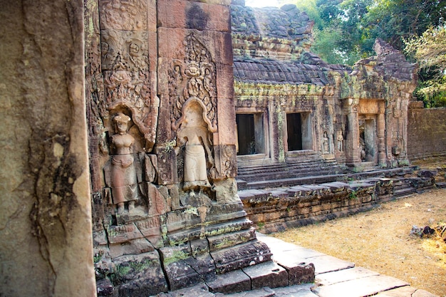 Una hermosa vista del templo de Angkor Wat ubicado en Siem Reap Camboya