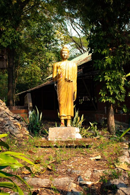 Foto una hermosa vista del templo budista ubicado en chiang rai tailandia