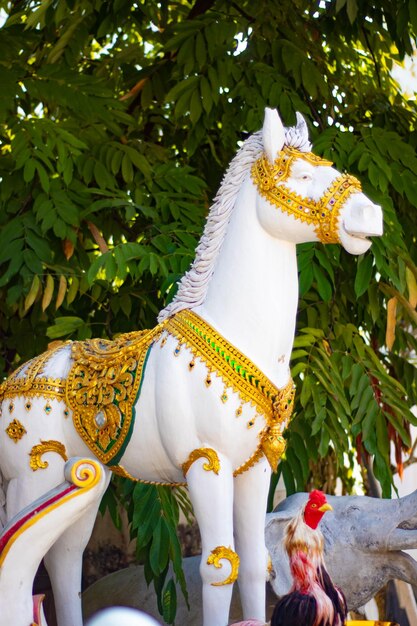 Una hermosa vista del templo budista ubicado en Chiang Rai Tailandia