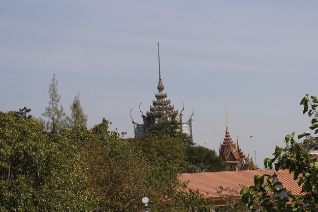 Una hermosa vista del templo budista