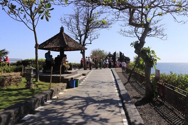 Una hermosa vista del templo Tanah Lot ubicado en Bali Indonesia