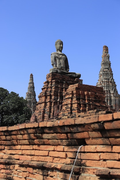 Una hermosa vista del templo Wat Chaiwatthanaram ubicado en Ayutthaya Tailandia