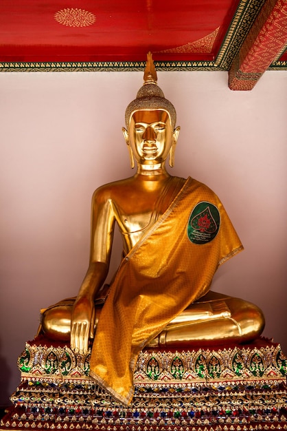 Una hermosa vista del templo Wat Pho ubicado en Bangkok Tailandia