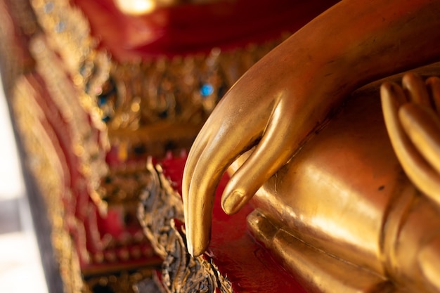 Una hermosa vista del templo Wat Pho ubicado en Bangkok Tailandia