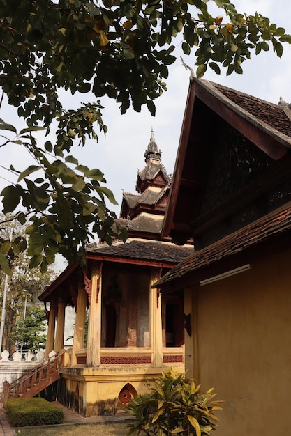 Una hermosa vista del templo wat sisaket ubicado en Vientiane Laos