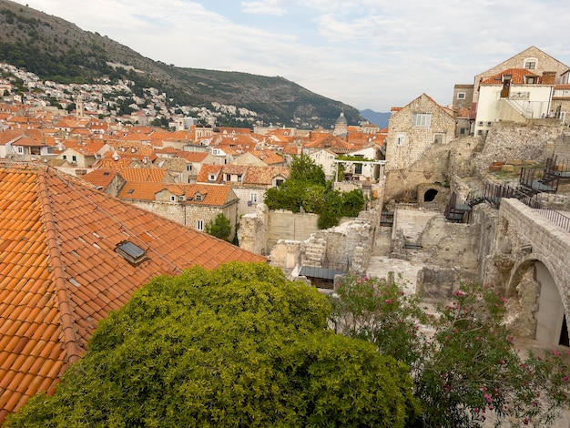 Las hermosas casas de Dubrovnik.