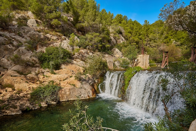 Hermosas cascadas del Algar, Alicante, España.