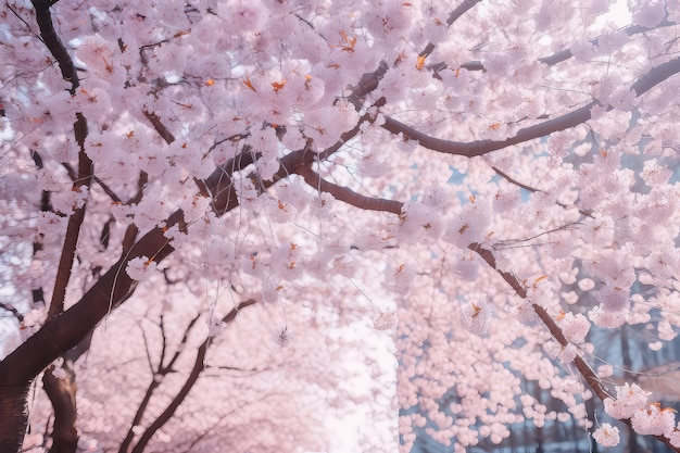 Hermosas flores de cerezo en Japón