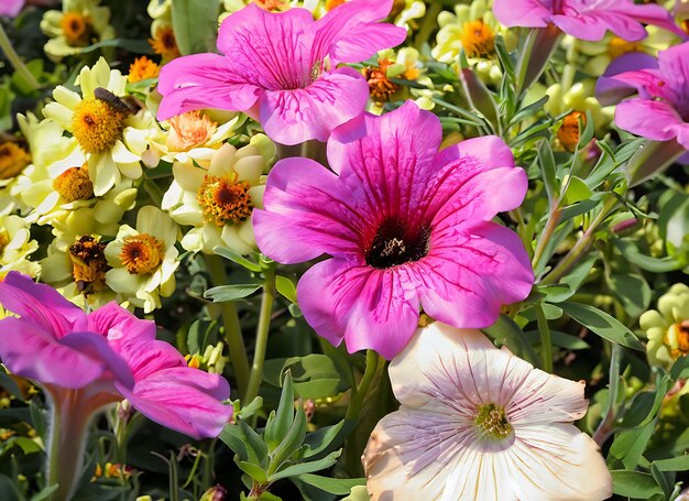 Hermosas flores como fondo