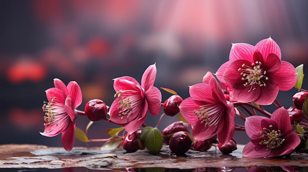 Las hermosas flores de Hellebore primavera HD fondo de pantalla de escritorio de fondo de pantalla