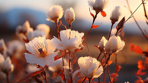 Foto hermosas flores de la hierba de los obispos