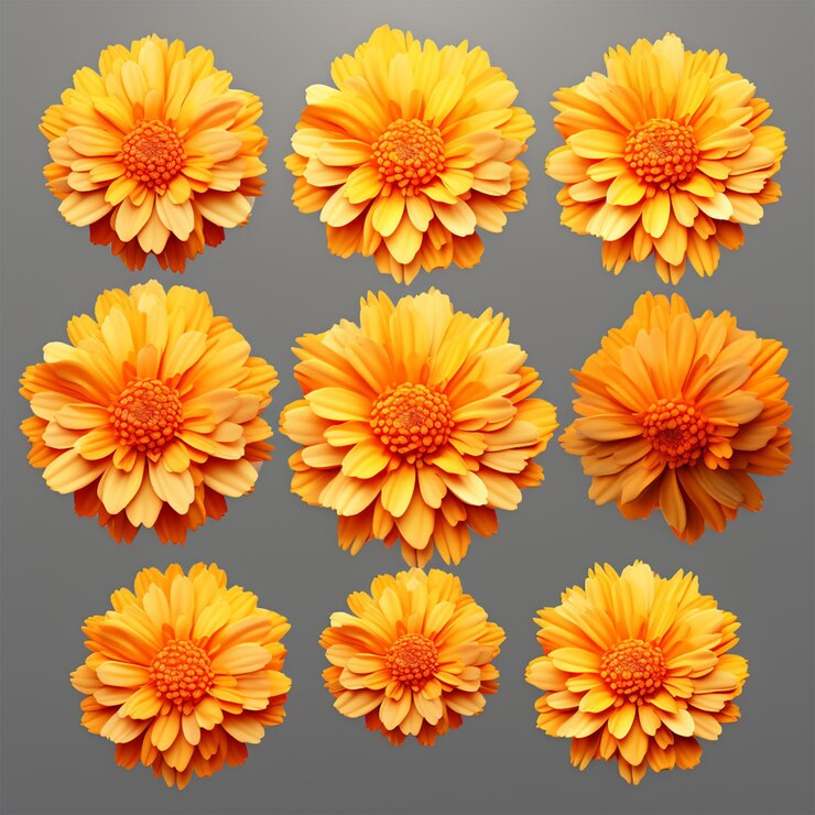 Hermosas flores naranjas