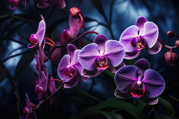 Las hermosas flores de las orquídeas