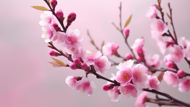 hermosas flores de primavera en el fondo