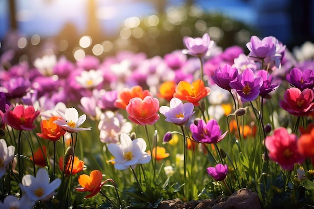 Hermosas flores de primavera