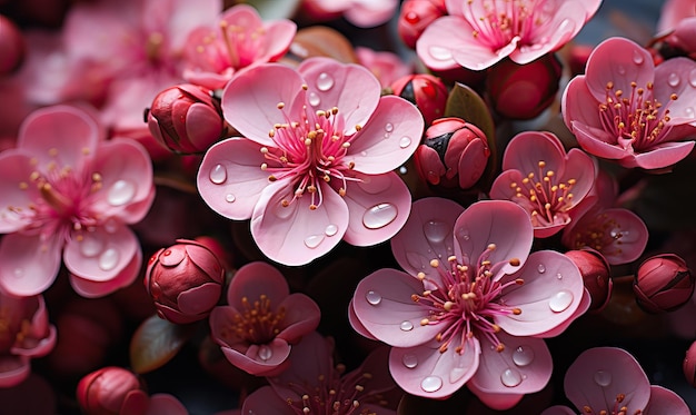 Hermosas flores de primer plano como fondo enfoque suave selectivo