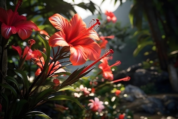 hermosas flores tropicales