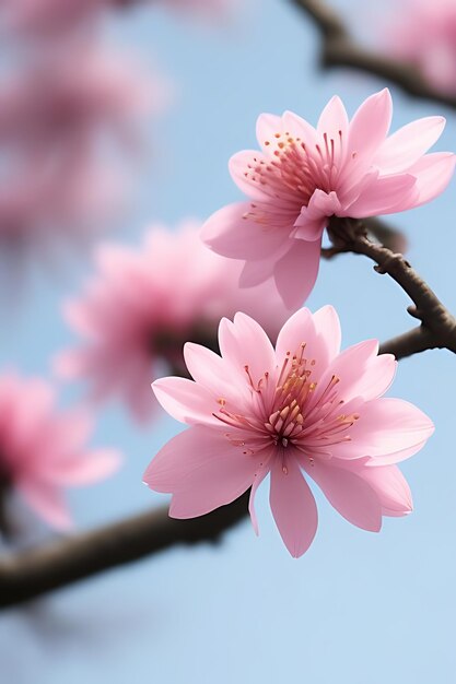 Foto las hermosas flores