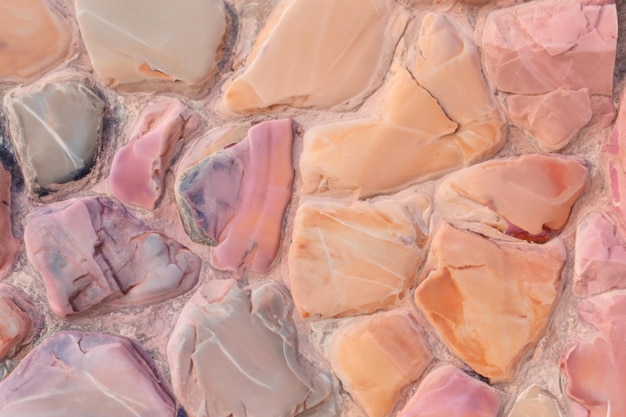 Hermosas formaciones rocosas de colores pastel