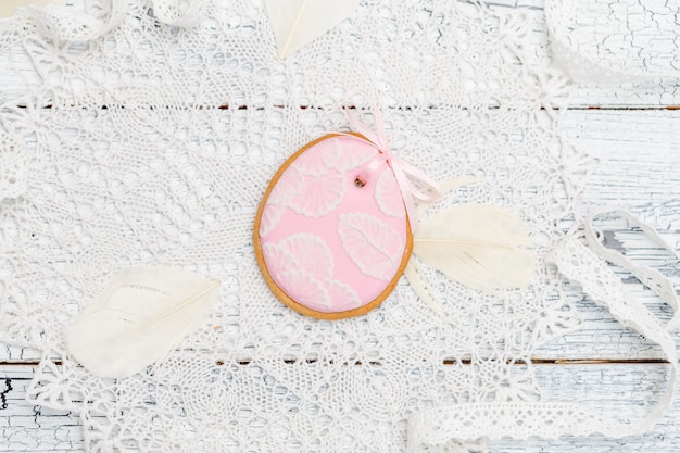 Foto hermosas galletas de pascua glaseadas