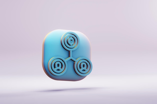 Hermosas ilustraciones abstractas azul criptomoneda símbolos de red iconos en un fondo maravilloso