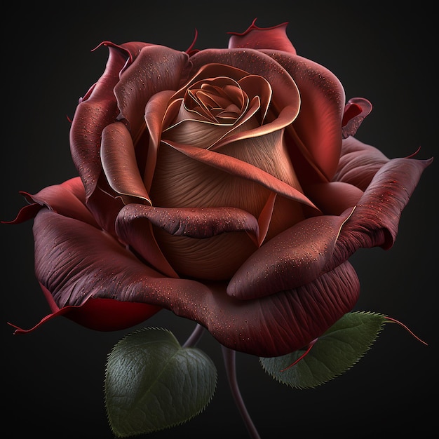 Hermosas imágenes de flores de rosas naturales AI generativa