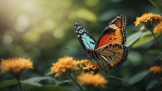 Hermosas mariposas en la naturaleza